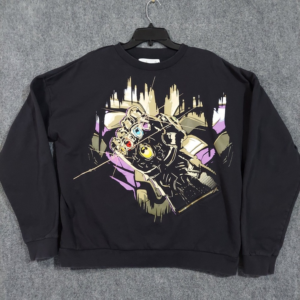 Disney Marvel Avengers Sweatshirt Mens 3XL Infinity‎ Gauntlet Crewneck Zipper